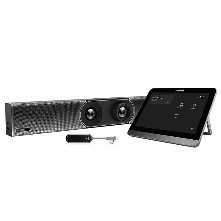 Thiết bị hội nghị All-in-one Yealink A30-025-TeamsYealink MeetingBar A30  Thiết bị hội nghị All-in-One tích hợp camera, micro, loa, Wi-Fi và Bluetooth Phiên bản tích hợp sẵn Microsoft Teams, không cần PC rời Camera kép 8MP, góc nhìn rộng 120°, cho hình ản